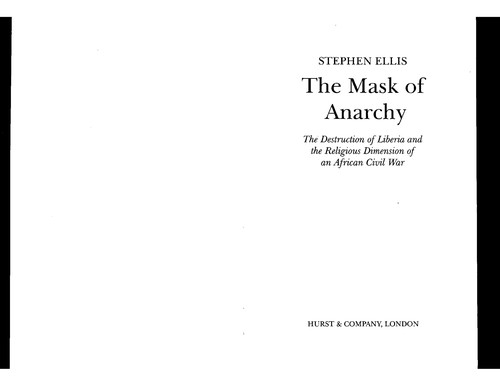 Cover for The mask of anarchy