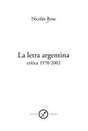 Cover for La letra argentina
