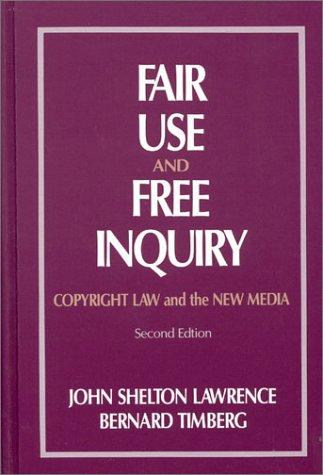 Cover for Fair use and free inquiry