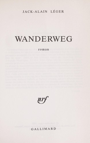 Cover for Wanderweg