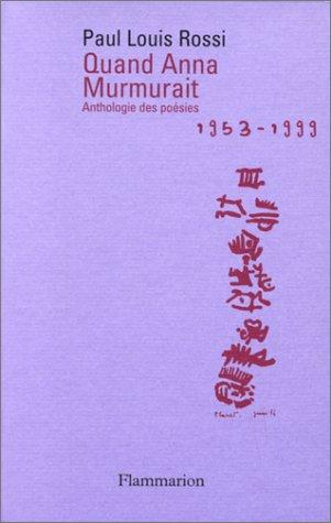 Cover for Quand Anna murmurait