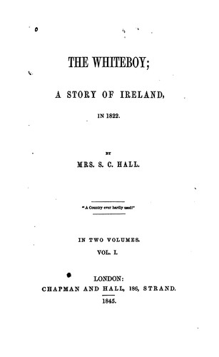 Cover for The Whiteboy: A Story of Ireland, in 1882