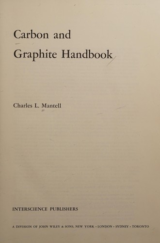 Cover for Carbon and graphite handbook