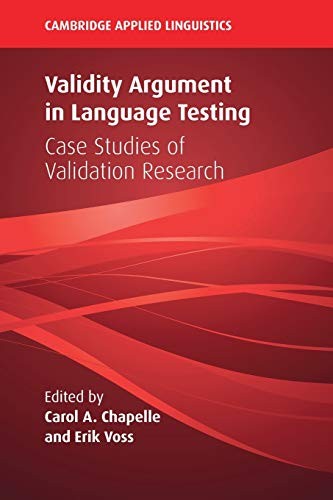 Cover for Validity Argument in Language Testing