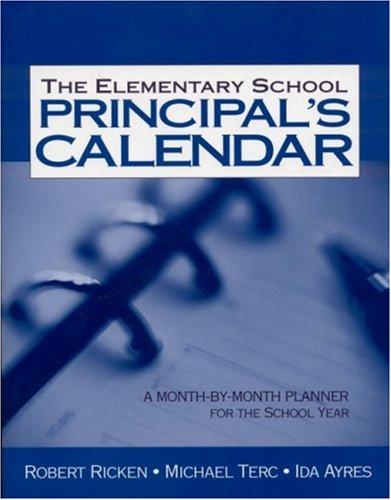Cover for The Elementary School Principal's Calendar