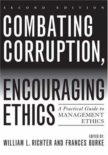 Cover for Combating Corruption, Encouraging Ethics
