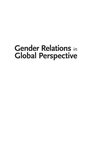 Cover for Gender relations in global perspective