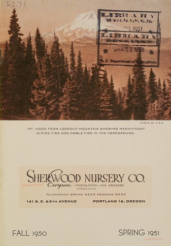 Cover for Fall 1950, spring 1951