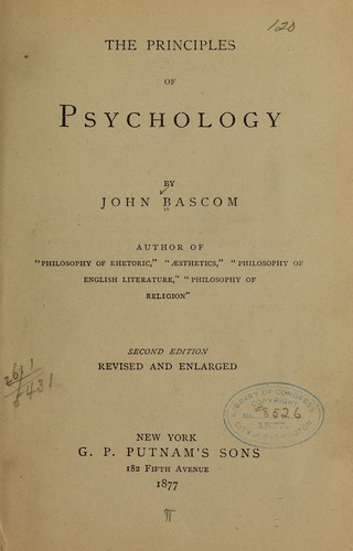 Cover for Principles of psychology