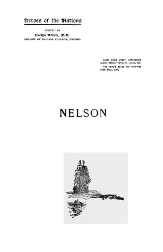 Cover for Horatio Nelson and the naval supremacy of England