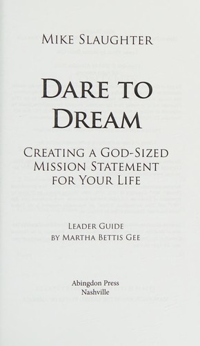 Cover for Dare to Dream Leader Guide