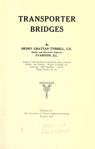 Cover for Transporter bridges