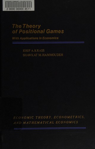 Cover for The theory of positional games