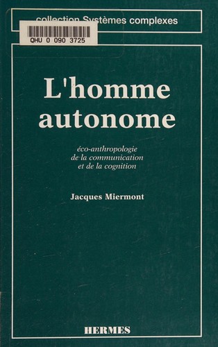 Cover for L'Homme autonome