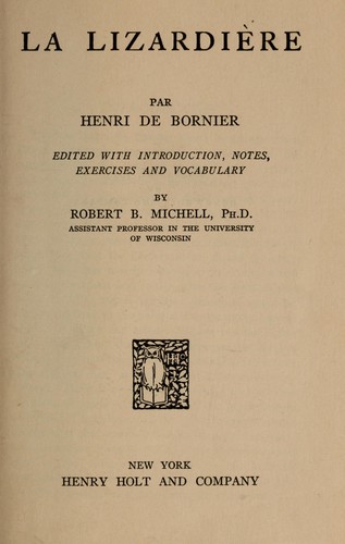 Cover for La Lizardièrre