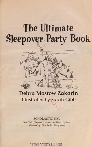 Cover for The Ultimate Sleepover Party Book