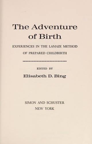 Cover for The adventure of birth