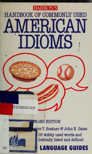 Cover for Handbook of commonly used American idioms