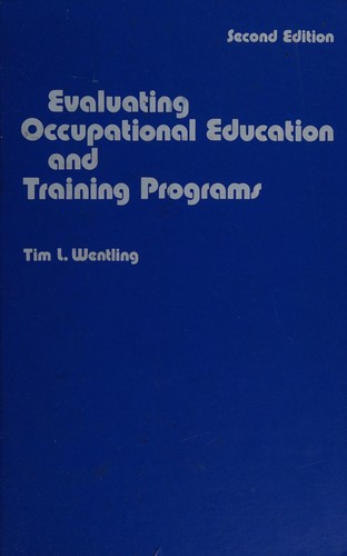 Cover for Evaluating occupational education and training programs