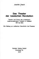 Cover for Das Theater der russischen Revolution