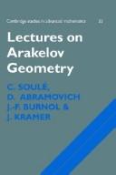 Cover for Lectures on Arakelov geometry