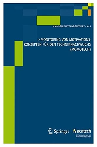 Cover for Monitoring von Motivationskonzepten für den Techniknachwuchs