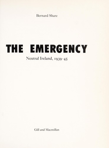 Cover for The Emergency