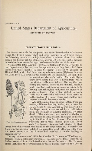 Cover for Crimson clover hair balls