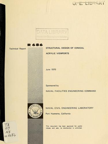 Cover for Structural design of conical acrylic viewports