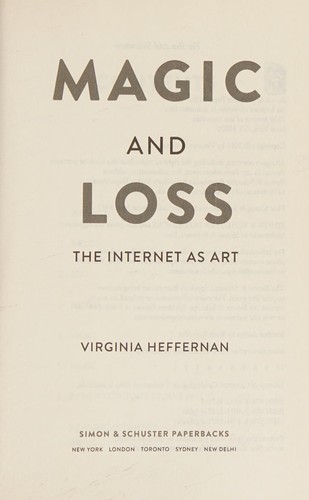 Cover for Magic and loss
