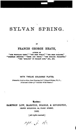 Cover for Sylvan spring