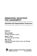 Cover for Personnel selection and assessment