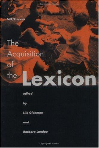 Cover for The acquisition of the lexicon