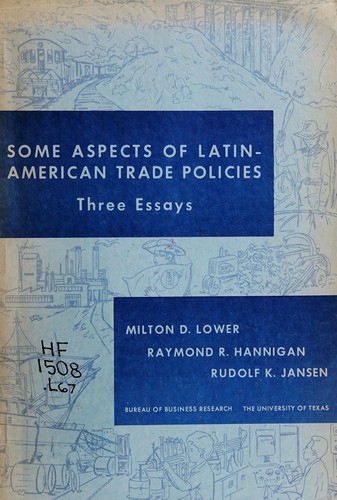 Cover for Some aspects of Latin American trade policies