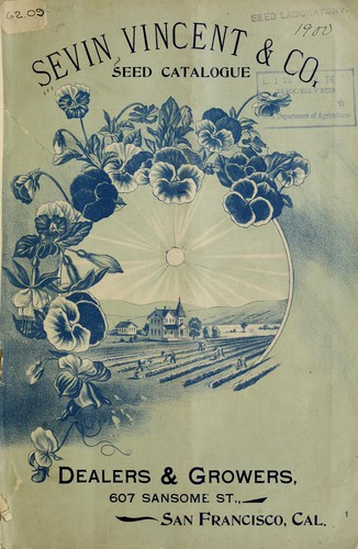 Cover for Seed catalogue