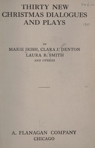 Cover for Thirty new Christmas dialogues and plays