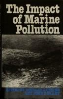Cover for The Impact of marine pollution