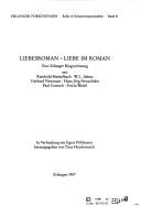 Cover for Liebesroman, Liebe im Roman