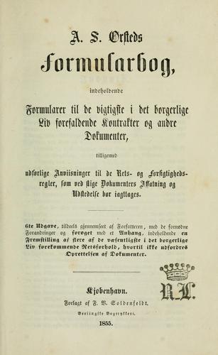 Cover for Formularbog