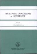 Cover for Homenatge universitari a Joan Fuster