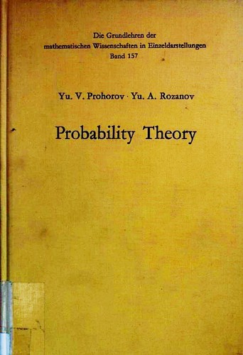 Cover for Probability Theory