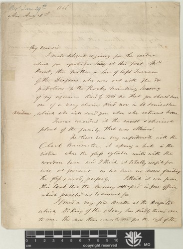 Cover for Correspondence