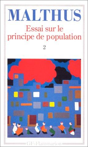 Cover for Essai sur le principe de population