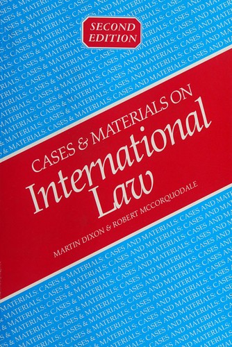 Cover for Cases and Materials on International Law (Cases & Materials)