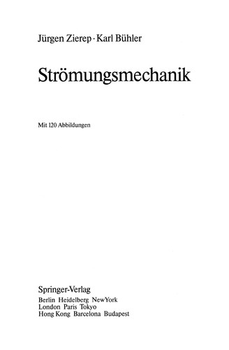 Cover for Strömungsmechanik