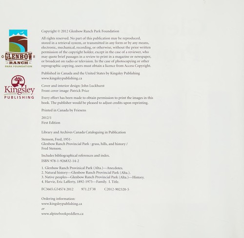 Cover for Glenbow Ranch Provincial Park