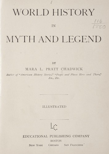 Cover for World history in myth and legend
