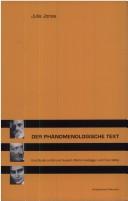 Cover for Der phänomenologische Text