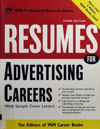 Cover for Resumes for advertising careers