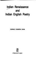 Cover for Indian renaissance and Indian English poetry